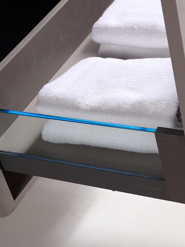 Modern Elegent Wall Hung Bathroom cabinet set  Glass counter top