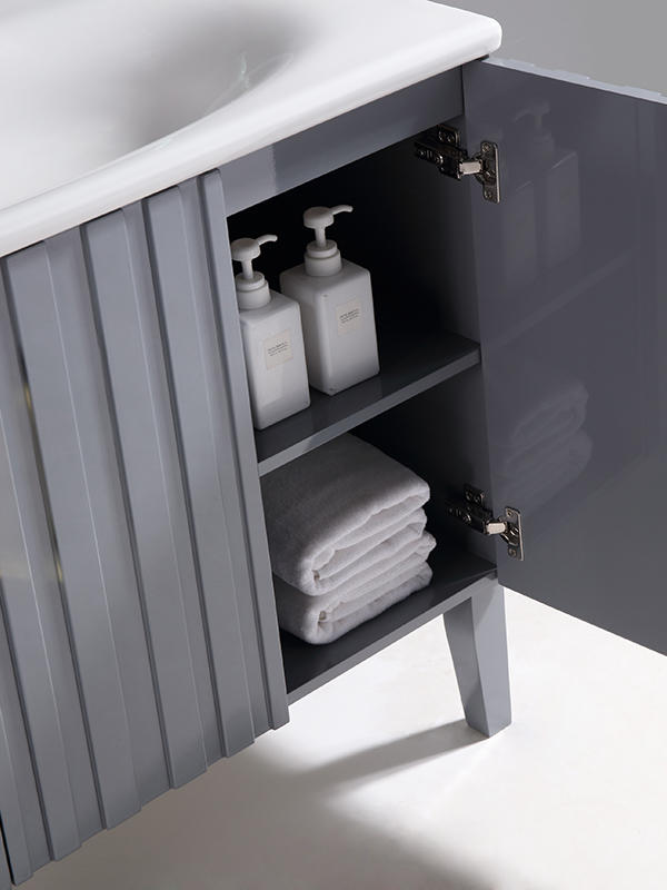 Solidwood Floor standing Bathroom cabinet set with Mirror cabinet