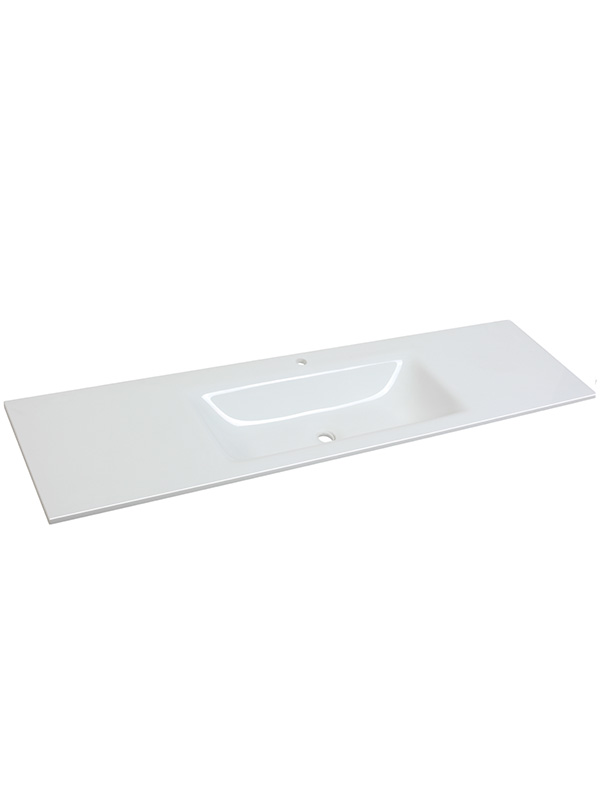 180cm Pure White Phoenix stone Single bowl Bathroom sinks