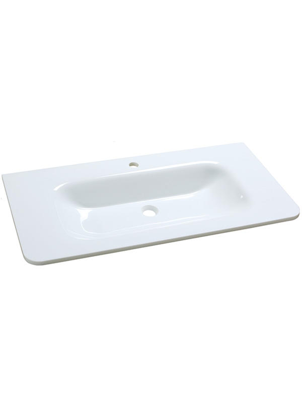 95cm Pure White Phoenix stone counter basin Bathroom sinks