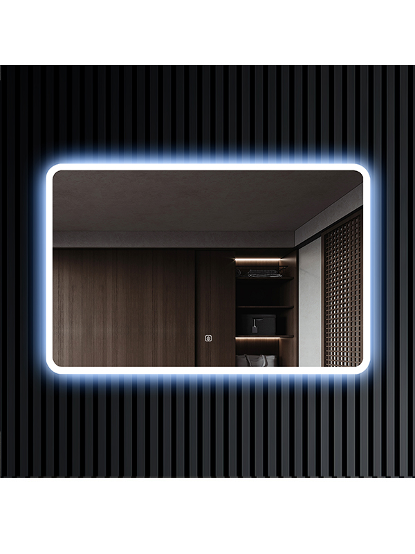 Wholesales Acrylic Frame Backlit Wall Decorative LED Light Bathroom Mirror	