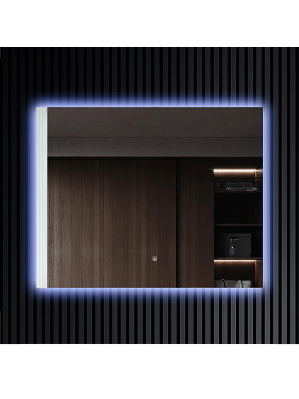 Wholesales Acrylic Frame Backlit Wall Decorative LED Light Bathroom Mirror	