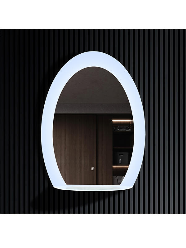 Modern new design led illuminated backlit 8mm glass bathroom mirror	